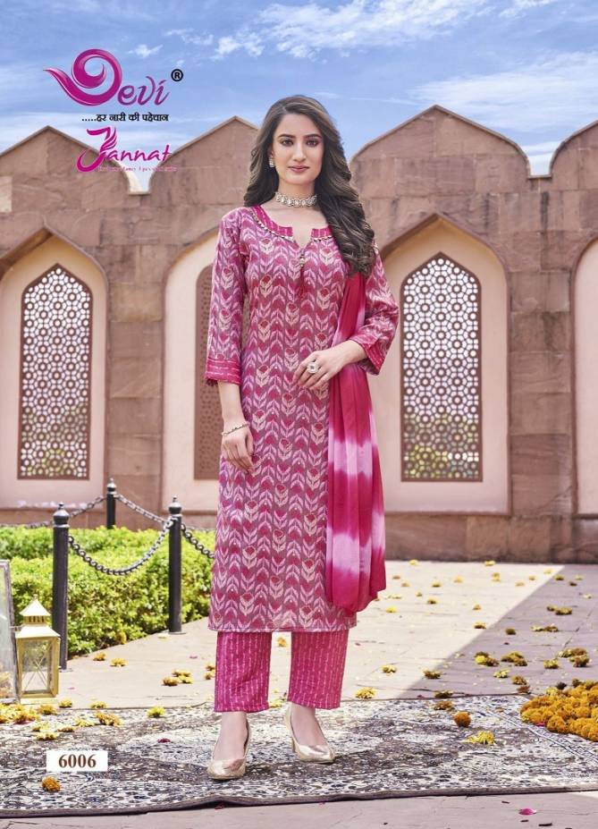 Jannat Vol 6 By Devi Rayon Printed Readymade Dress Wholesale Clothing Suppliers In India
